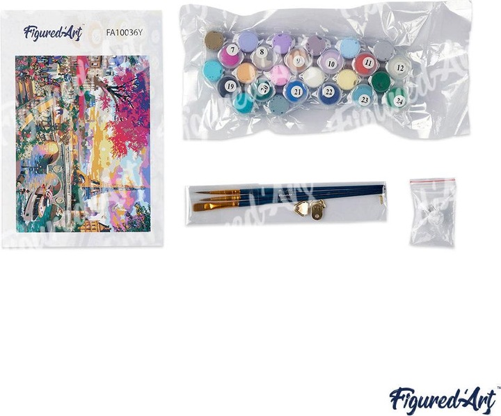 Actual product image Figured'Art Paint by Numbers - Multicolor Deer