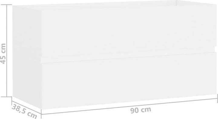 Image du produit VidaXL Meuble sous lavabo (90 x 38.5 x 45 cm)