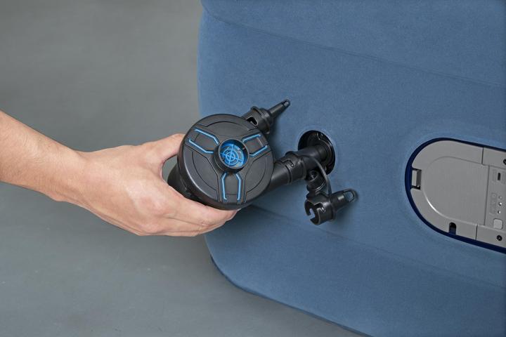 Actual product image Bestway AlwayzAire Twin Air Mattress with Built-in Dual Pump 1.91 m x 97 cm x 46 cm (950 x 1860mm)