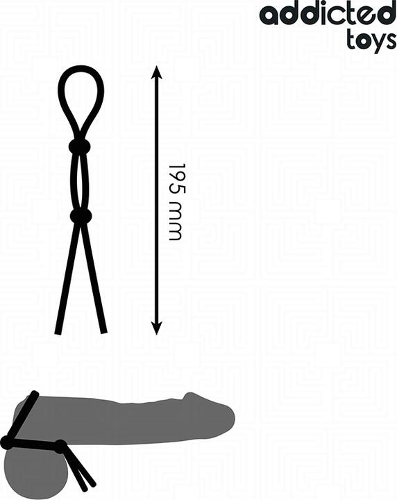 Productafbeelding Addicted toys - Silikonseil Fãoer Den Doppelschleifen-Penis