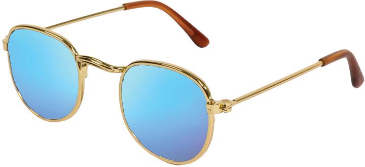 Actual product image Heless Doll Sunglasses, gold, blue mirrored