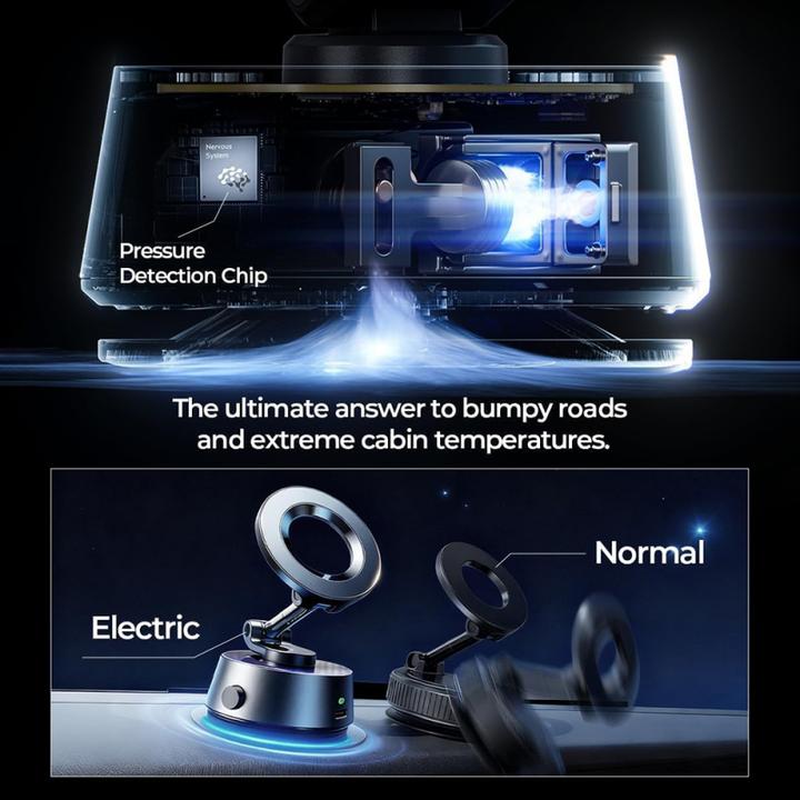 Actual product image Lisen Magnetic Car Holder A690 Grey