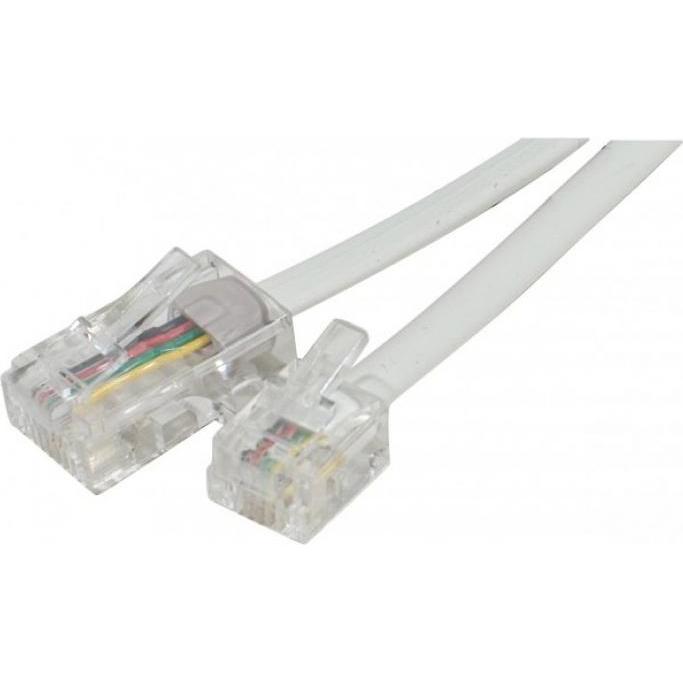 Thumbnail - Exertis Connect Telefonkabel, weiss, 15,0 m, Telefon Zubehör