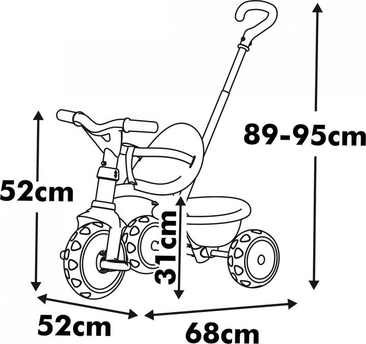 Actual product image Smoby Be Move Tricycle Pink