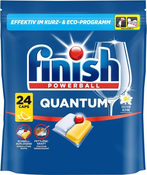 Finish Quantum Citrus Spülmaschinen Caps, 24 Caps (Compresse)