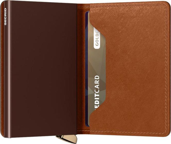 Produktbild Secrid Premium Slimwallet Emboss Lines cognac