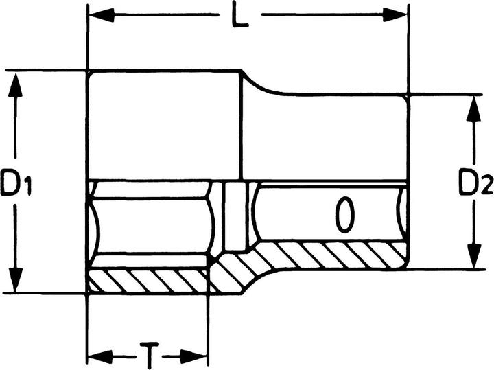 Actual product image HEYTEC Sockets, hexagonal 19 mm (19 mm)