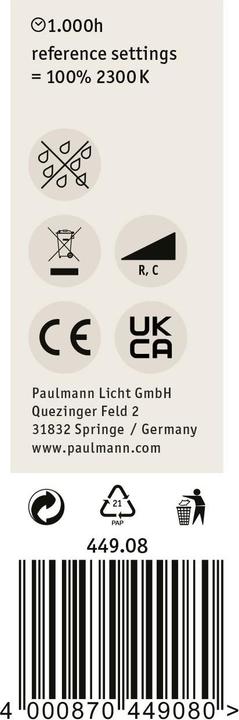 Immagine prodotto Paulmann Candela (E14, 40 lm, 1x)