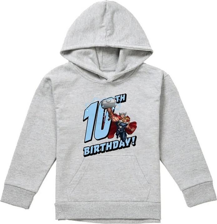 Produktbild Kapuzenpullover meliert 10. Geburtstag (128)