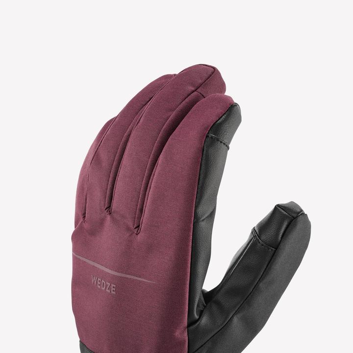 Immagine prodotto Wedze Guanti da sci adulti - Light 100 bordeaux-rosso/nero (XL)