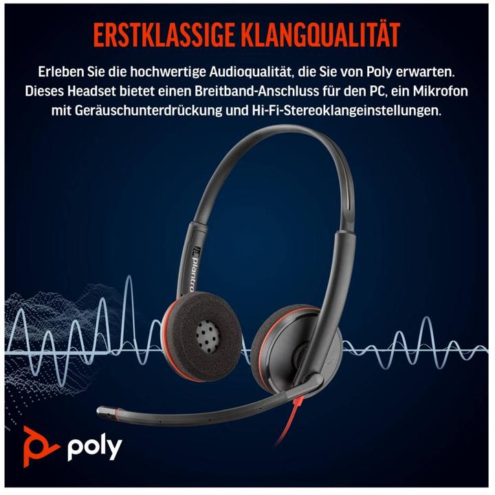 Immagine prodotto Poly BW 3220 STEREO USB-C HS (Cablato, USB-C)