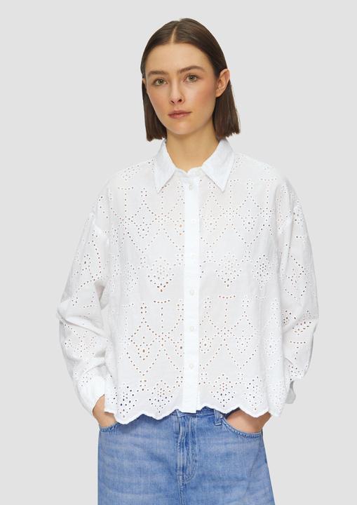 Immagine prodotto S.Oliver Bluse Verkürzte Bluse mit Lochstickerei (42)