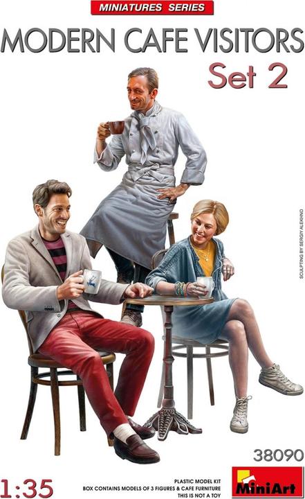 Actual product image 1:35 Waiter and café visitor - Set 2