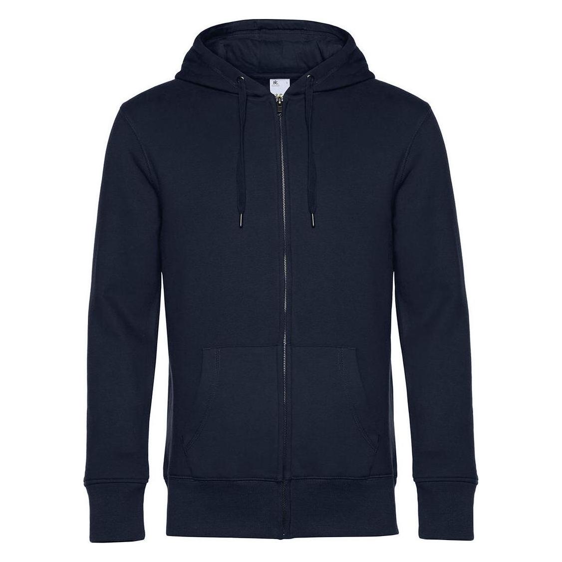 B&C, Herren, Pullover, King, Blau, Grau, (4XL)