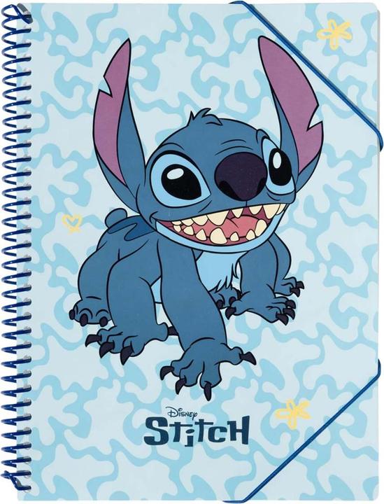 Immagine prodotto Disney Stitch - Cartella A4 con elastico + 30 magliette trasparenti (A4)