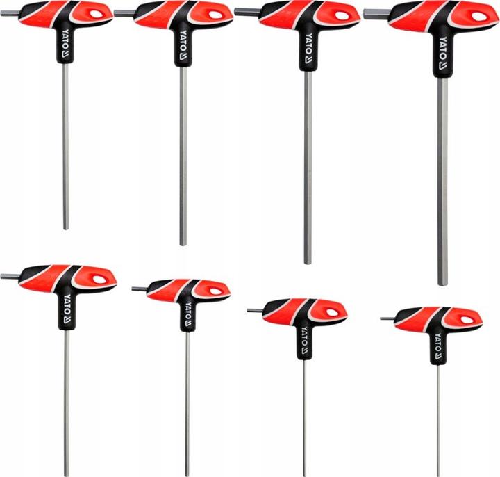 Actual product image Yato Thandle Hex Key Set 8pcs