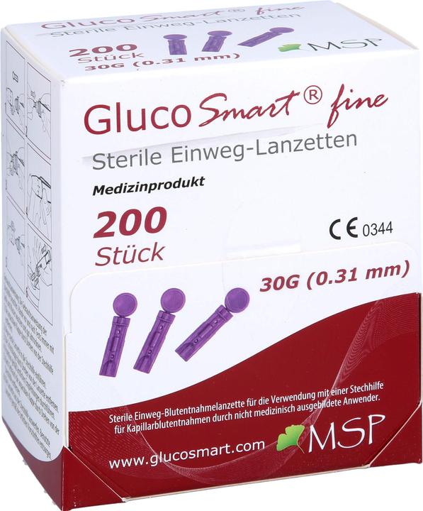 Actual product image Gluco Smart Glucosmart Fine Lancets (Lancets)
