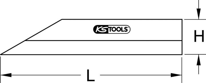 Immagine prodotto KS Tools Righello di precisione per capelli (20 cm)