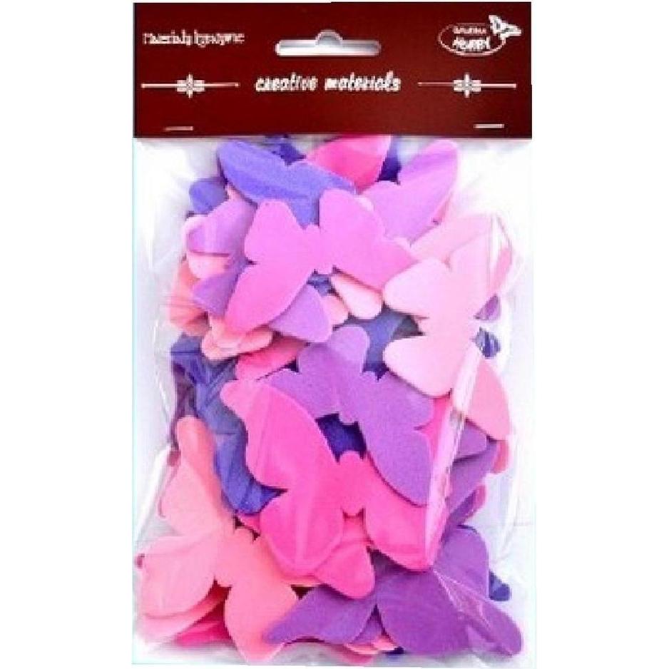 Titanum Rosa und lila Schmetterlinge 52 Stk