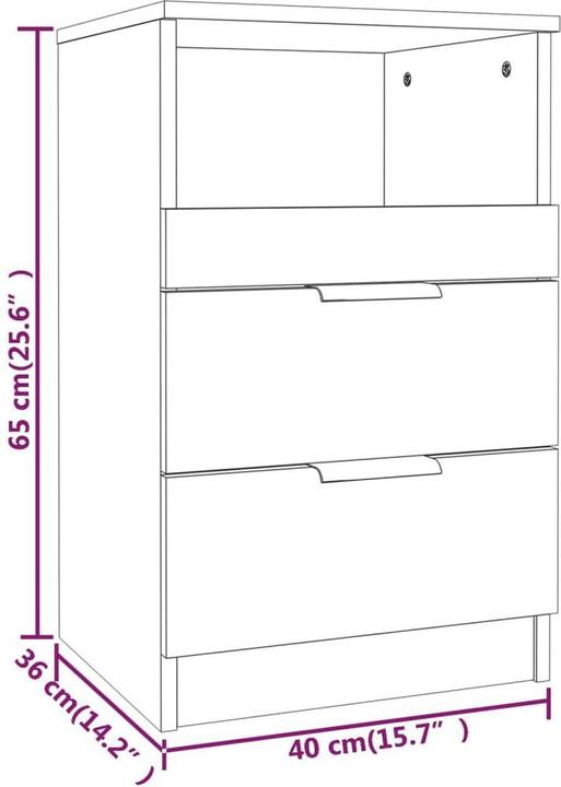 Immagine prodotto vidaXL Nachttisch (40 x 36 x 65 cm)