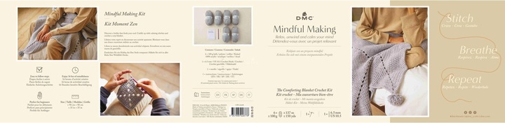 Actual product image DMC Crochet set Mindful Making cosy blanket