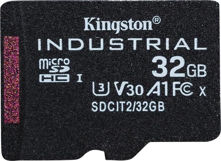 Actual product image Kingston microSDHC Industrial pSLC (32 GB, microSDHC, U3, UHS-I)