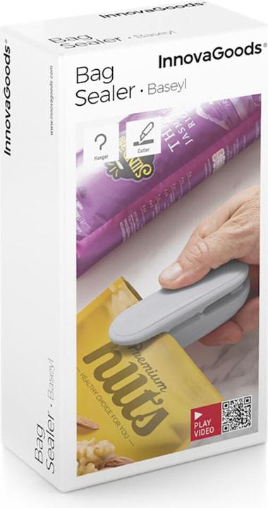 Produktbild InnovaGoods Beutelverschliesser mit Cutter und Aufhänger Baseyl (1 x)