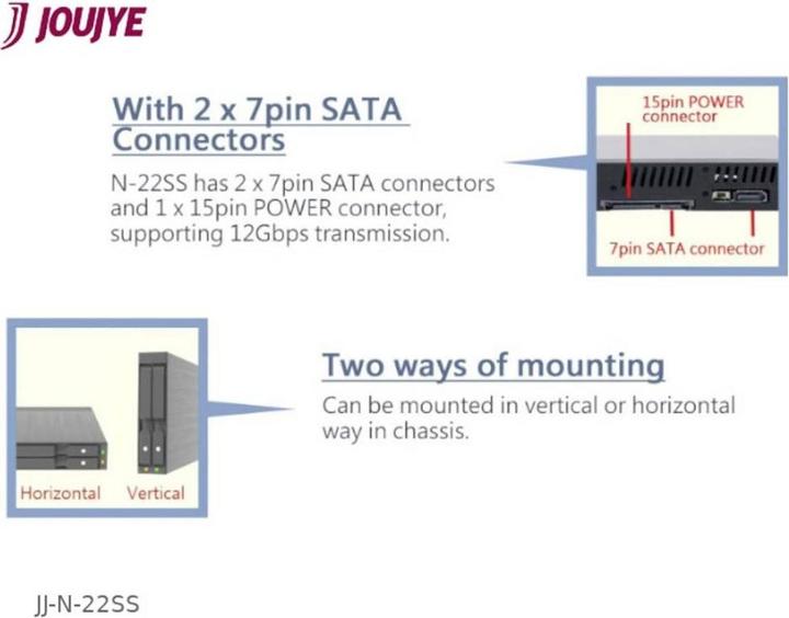 Actual product image Joujye 2.5 Zoll Festplatten-Einbaurahmen