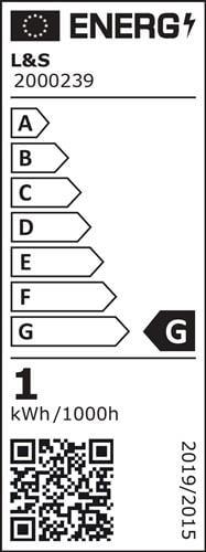 Energie-Label L&S LED Band Tudo WarmweiÃŸ 12 V 4,8 W/m L.5000mm B.8mm (Warmweiss, 500 cm, Indoor)