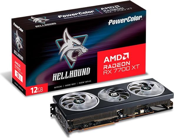 Produktbild Powercolor RX 7700 XT Hellhound (12 GB)
