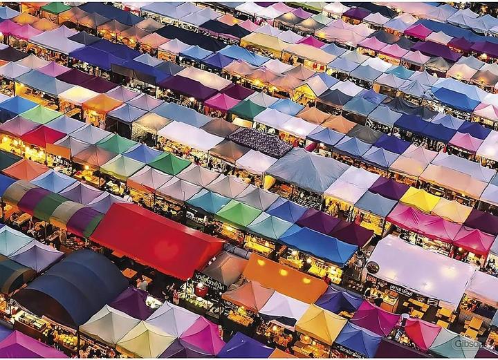 Productafbeelding Gibsons G6611 Puzzel 1000 stuks Thaise markt (1000 onderdelen)