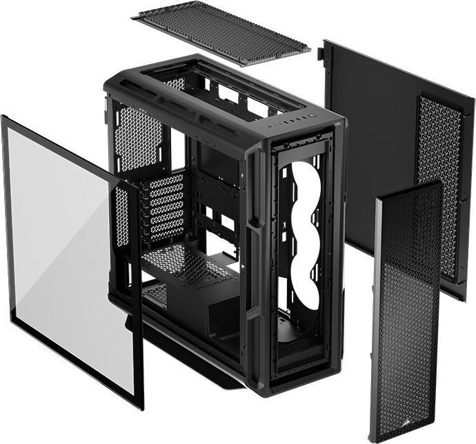 Produktbild Corsair Geh Midi 5000T (Tempered Glass) Black (ATX, mATX, Mini-ITX)