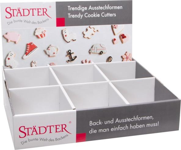 Image du produit Städter Présentoir de comptoir en carton ondulé vide 39x30x33cm