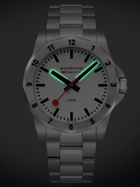 Immagine prodotto Mondaine MSN.4211B.SK Numeri (Fatto in Svizzera, Orologio da polso analogico, 42 mm)