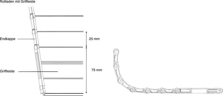 Produktbild Knoke SMART CASE Beschlag-Kassettenmodul, KB 900 mm, Aluminium schwarz (1 Stk.)
