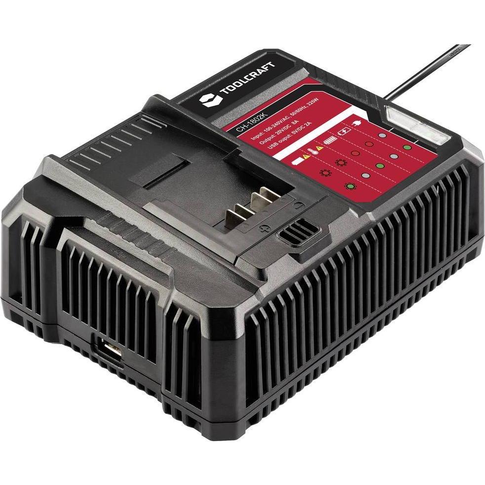 Thumbnail - Toolcraft, Werkzeugakku + Ladegerät, ALG-1802 / TAWB-200 Akkupack-Ladegerät (20 V)