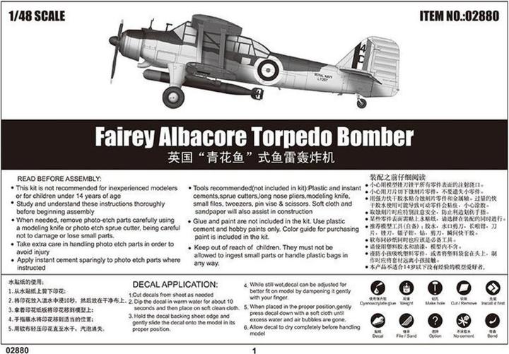 Produktbild Trumpeter Fairey Albacore Torpedo Bomber