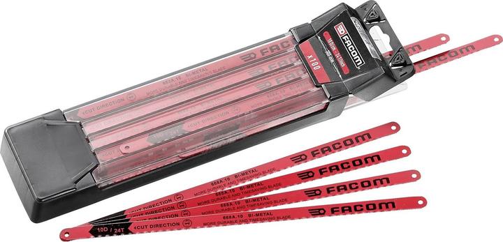 Productafbeelding Facom Bimetaal zaagbladen voor speciaal staal, legeringen | kobaltstaal | 300 mm lang | set in doos