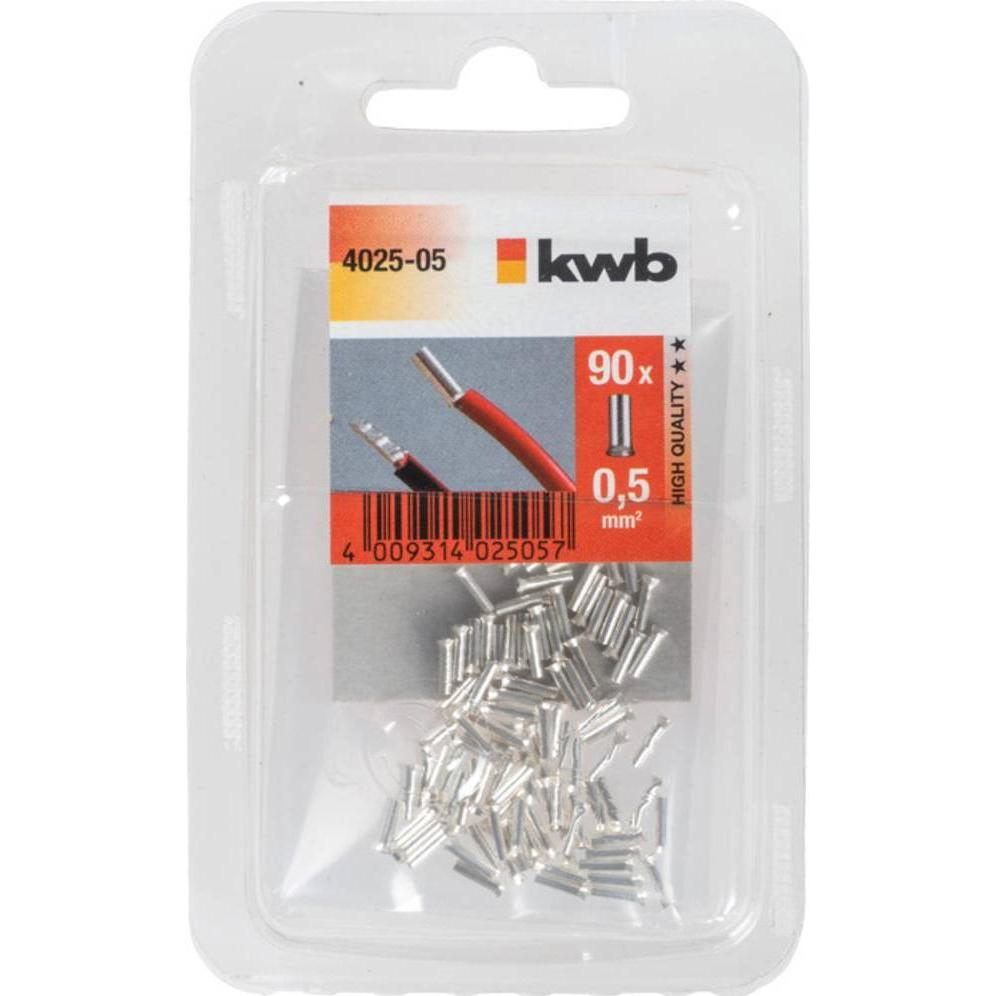 Thumbnail - kwb, Kabelverbindung, 402505 Aderendhülse 0.5 mm² 90 St.