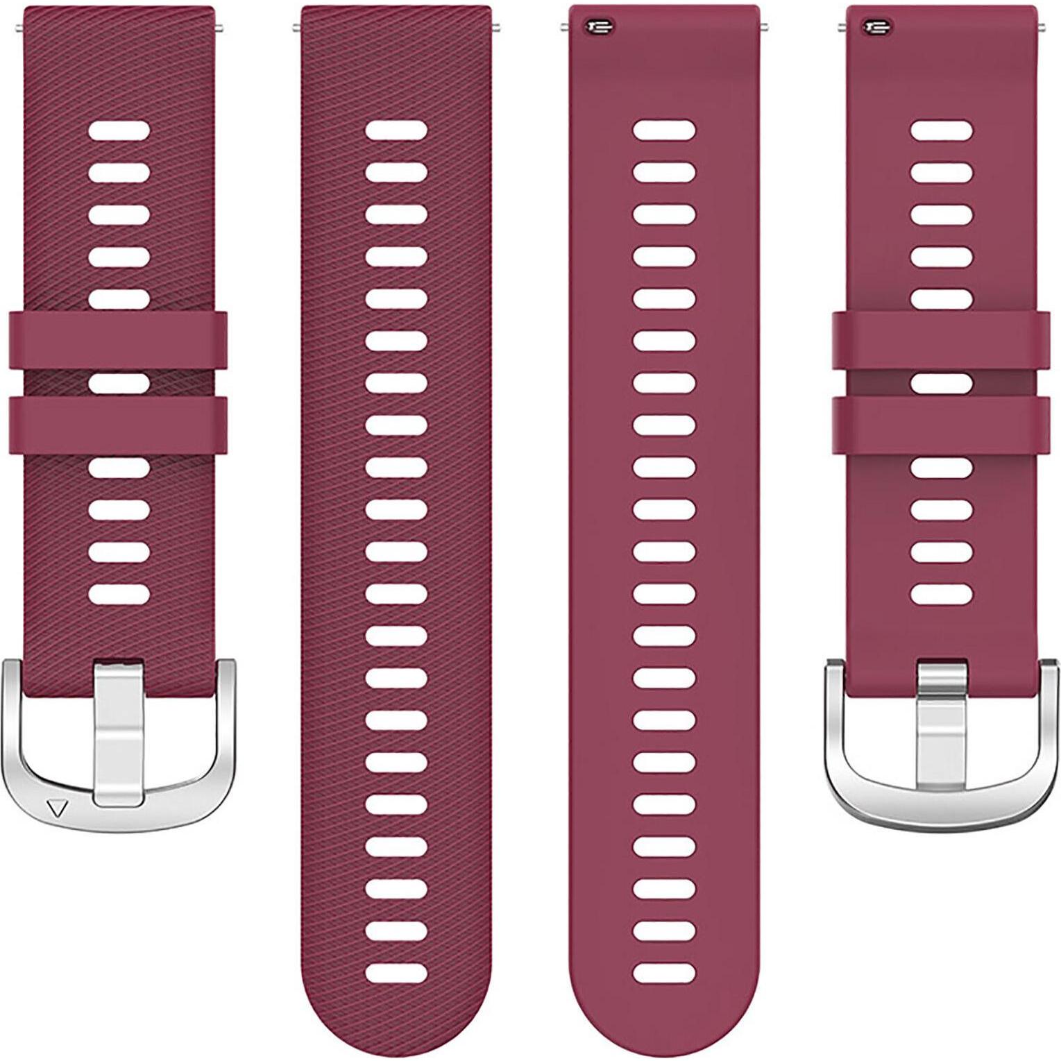 Strap-it Silikon Armband (Silikon), Uhrenarmband, Rot