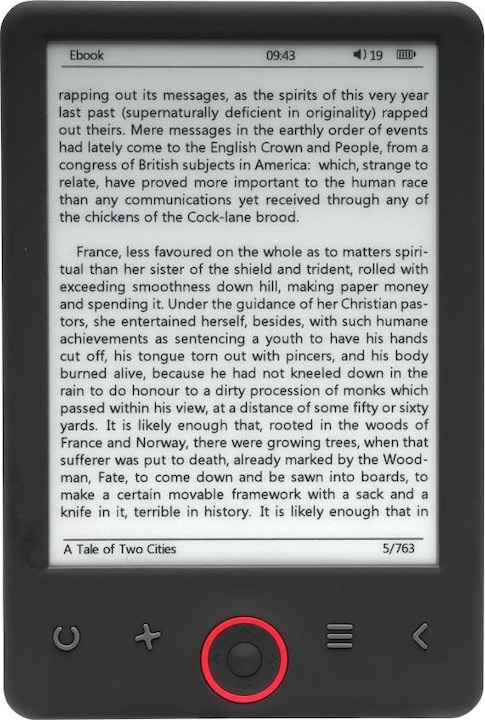 Actual product image Denver E-READER EBO-626 (6", 4 GB, Juoda)
