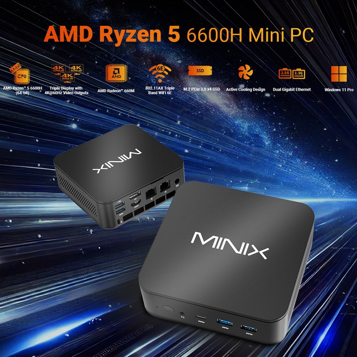 Immagine prodotto Minix NR660 (AMD Ryzen 5 6600H, 16 GB, 512 GB)