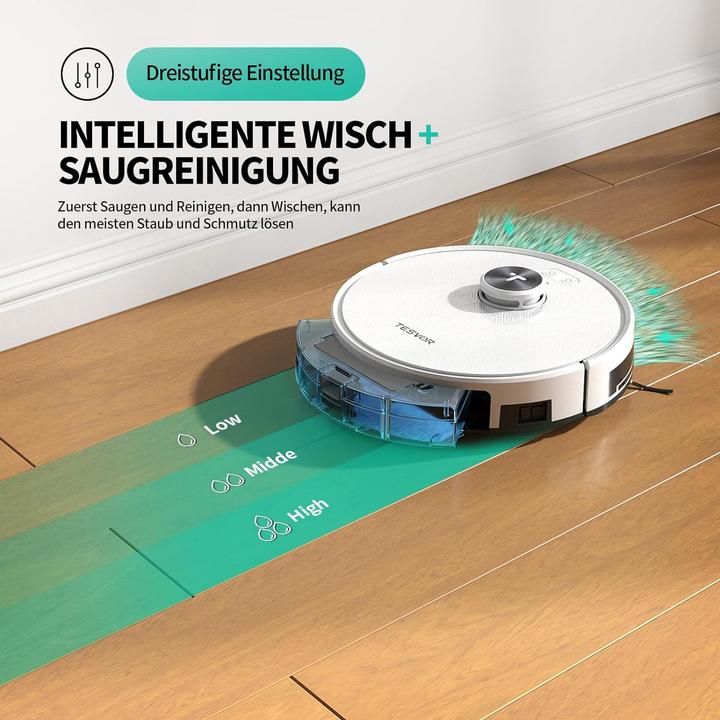Actual product image Tesvor S7Pro Saugroboter (Vacuum mopping robot)