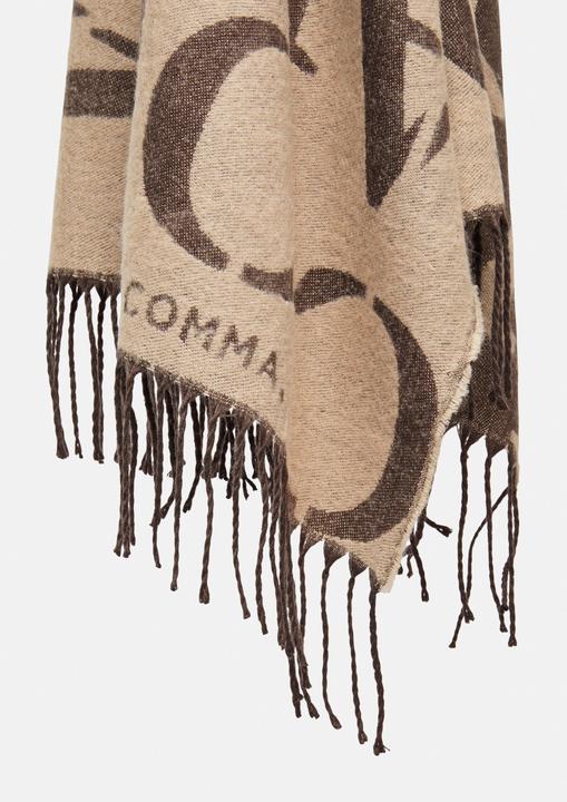 Immagine prodotto Comma Tuch Weicher Wendeschal mit Fransen und Logoprint