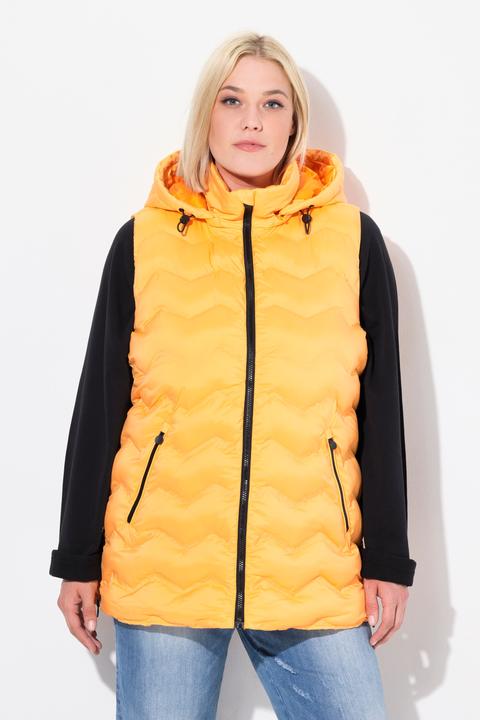 Produktbild Ulla Popken HYPRAR Steppweste, wasserabweisend, Kapuze, Saum-Zipper (46, 48)