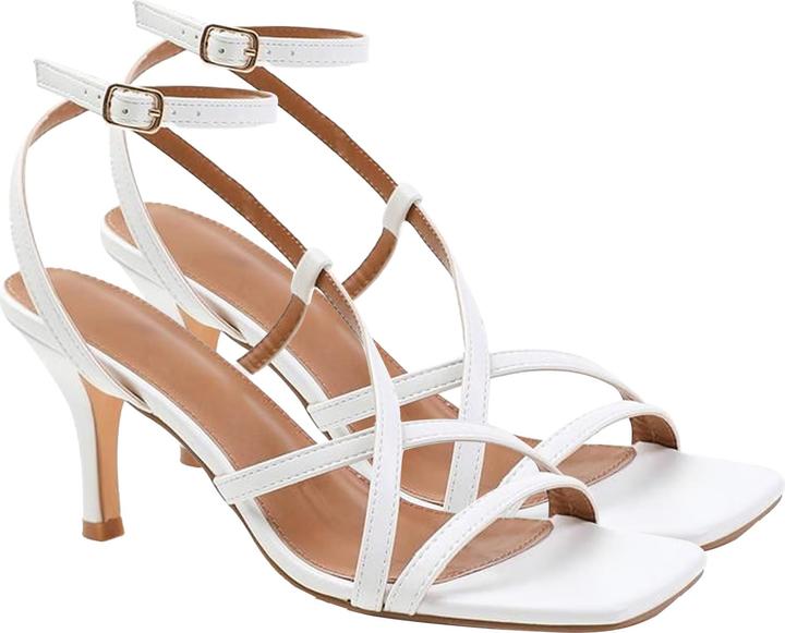 Actual product image Where's That From Womens/Ladies Austin PU Crossover Strap Wide Sandals (41)