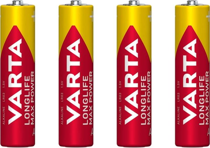 Produktbild Varta LONGLIFE Max Power (4 Stk., AAA / LR03 / Micro / R03 / AM4 / MN2400 / KR03, 1270 mAh)