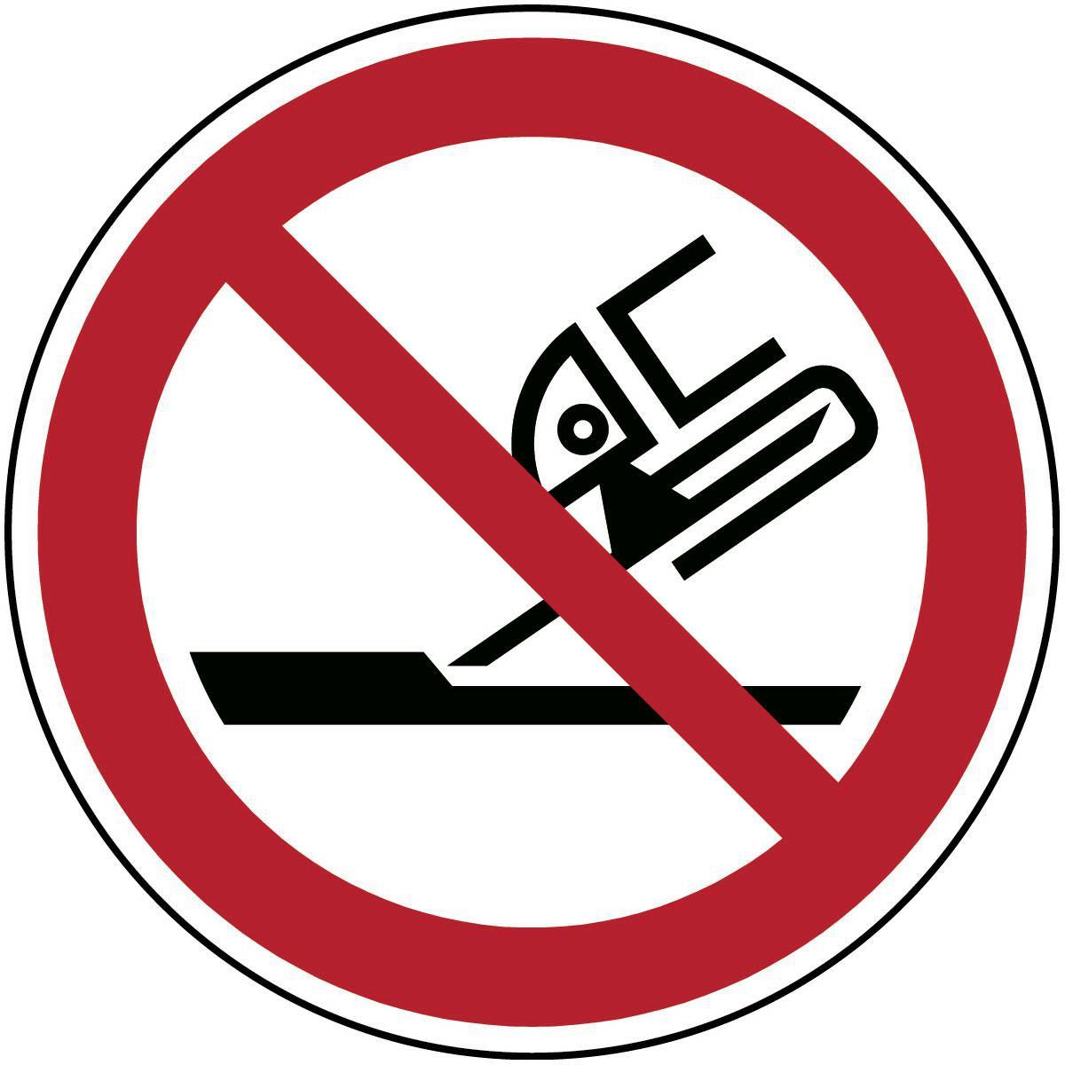 Brady, Sicherheitskennzeichnung, ISO-Sicherheitsschild - Für Seitenschleifen nicht zulässig