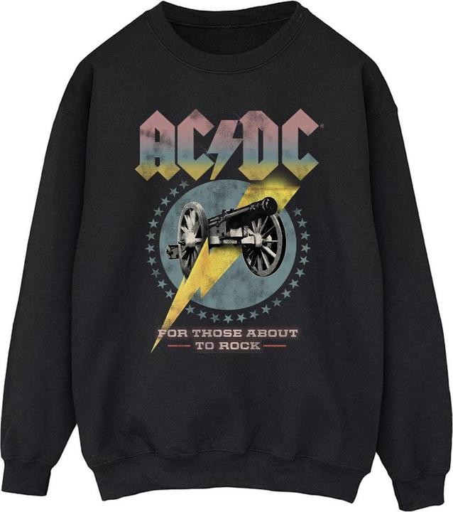 Produktbild AC/DC Mens For Those About To Rock Sweatshirt aus Baumwolle (4XL)