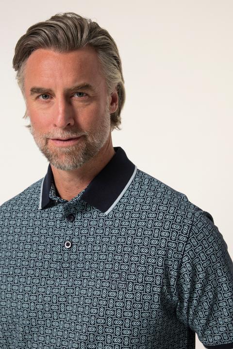 Image du produit Boston Park Poloshirt, Halbarm, Alloverprint, bis 84/86 (42, 44)